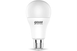 Лампа Gauss LED Smart Home A60 10W 1055Lm 2700-6500K E27 RGBW+изм.цвет.темп.+диммир 1/10/40 1180112