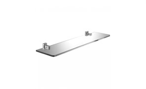 Полка LEMARK Омега для ванной стеклянная прозрачная 500*137мм LM3133C