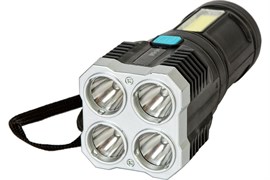 Фонарь GLANZEN светодиодный аккумуляторный USB UFL-0400-LS03