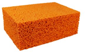 Губка DЕCOR Вискозная оранж., 160х110х60 мм 670-200