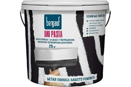 Шпаклевка BERGAUF Uni Pasta финишная, полимерная, влагостойкая готовая к употреблению ЛЕТО-ЗИМА 25кг