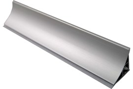 Плинтус GRACE кухонный для столешниц алюминиевый 3,05м серебро 28*28мм вогнутый