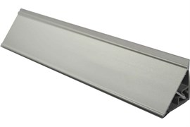Плинтус GRACE кухонный для столешниц алюминиевый 3,05м серебро 28*28мм прямой