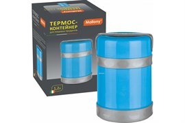 Термос-контейнер MALLONY Bello пластиковый, колба из нержавеющей стали 1,2л 074036