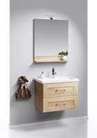 Зеркало для ванной комнаты AQWELLA Фостер 70 Л7/DS  с подсветкой дуб сонома FOS0207DS