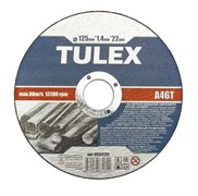 Круг TULEX отрезной абразивный по металлу для УШМ, 125мм*1,4мм*22мм 8004125