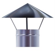 Зонт ЭРА крышный, серия RUG, для круглых воздуховодов, D100, оцинкованная сталь 100RUG