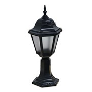 Светильник NAPOLI PLASTIK BLACK на стойке шестигранник 255-15120