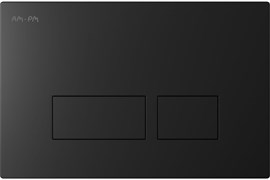 Клавиша AM.PM Pro S для инсталляции пневматическая, пластик, черный матовый I047038