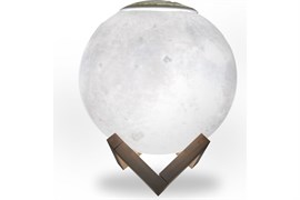 Светильник Gauss настольный NN004 3D Луна 1W 220-240V D13см белый 13см c увлажнителем воздуха LED 1/