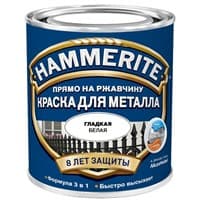 Краска Hammerite гладкая Бесцветная база под колеровку 0,65л 5270537