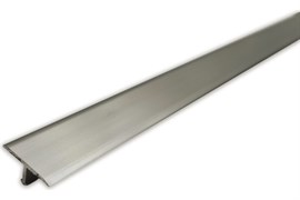Стык Т-образный 1,3мм 0,9 метра анодированый серебро матовый