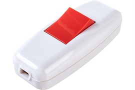 Выключатель LEZARD навесной белый/красный 715-1101-611