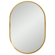 Зеркало для ванной комнаты MOON овал 60*130 см Золото