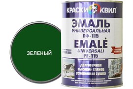 Эмаль КВИЛ ПФ-115 алкидная универсальная зеленая 0.9 кг