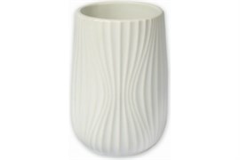 Стакан PRIMANOVA SOUL для зубной пасты и щёток, керамика, белый DR-77002