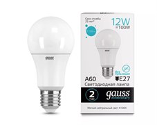Лампа GAUSS LED Elementary A60 12W E27 4100K 23222