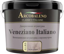 Штукатурка декоративная Arcobaleno Veneziano Italiano база: белое золото 3 кг A130NK03