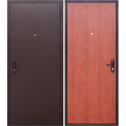 Дверь металлическая 4,5 см Прораб 1 антик медь, рустикальный дуб, 860 левая