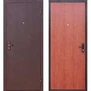 Дверь металлическая 4,5 см Прораб 1 антик медь, рустикальный дуб, 960 правая