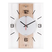 Часы настенные РУБИН Классика из МДФ стеклянные прямоугольные 2938-001