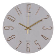 Часы настенные РУБИН Классика d=30см, корпус серый+золото 3010-007