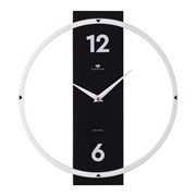 Часы настенные РУБИН Time 2 металл+ дерево, круг d=30,5см, черный+белый 3330-002