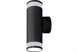 Светильник накладной RITTER ARTON цилиндр, 55*55*179мм 2хGU10, алюминий/стекло, цвет черный 59958 6