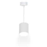 Светильник подвесной RITTER ARTON цилиндр, провод 1м, 80*100мм, GU10 алюминий, цвет белый 59982 1