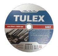 Круг TULEX отрезной абразивный по металлу для УШМ, 230мм*1,8мм*22мм 8008230