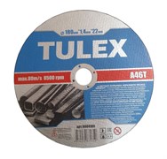 Круг TULEX отрезной абразивный по металлу для УШМ, 180мм*1,4мм*22мм 8004180