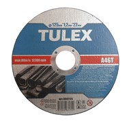 Круг TULEX отрезной абразивный по металлу для УШМ, 125мм*1,2мм*22мм 8002125