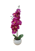 Растение искусственное Орхидея в горшке 8*39см 317353840