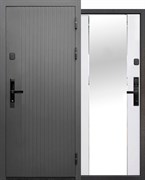 Дверь металлическая Е-Тайга 10см 2МДФ Зеркало (860R) с электронным замком