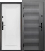 Дверь металлическая Е-Тайга 10см 2МДФ (860L) с электронным замком
