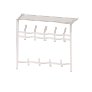 Вешалка с полкой ТОРОНТО 22 2-х ярусная hanger with shelf белый ВСПТ 22Б