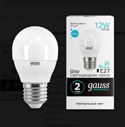 Лампа Gauss LED Elementary Globe 12W E27 4100K LD53222