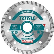 Диск TOTAL алмазный отрезной ТУРБО INDUSTRIAL 125мм, алмазная кромка 10мм TAC2131251