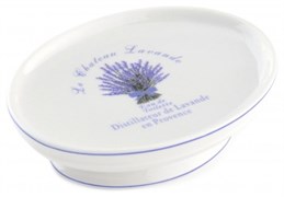 Мыльница VERRAN Lavender 9,5х12,7х3,5см, белый+фиолетовый 880-14