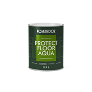 Эмаль полиакриловая матовая KOMANDOR PROTECT FLOOR AQUA база А для пола 0,9л TAL-119