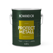 Грунт-эмаль алкидная высокоглянцевая KOMANDOR PROTECT METALL база А 4,5л TAL-113