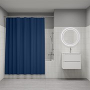 Штора IDDIS для ванной комнаты полиэстер, синий 200*180см BS04P18i11