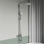 Душевая система IDDIS AIGER тропический душ, излив, хром матовый AIGBC3Fi06
