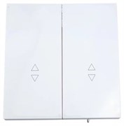 Выключатель LEZARD ZIMA двойной, проходной, безвинтовой зажим, белый 704-0288-106QC