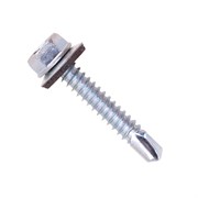 Саморезы СТРОЙБАТ кровельные с буром 6,3x25 (белый цинк 45 шт) 293690