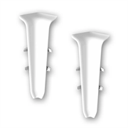 Угол внутренний для плинтуса 85мм Деконика (2шт. во флоупак) 001 Белый