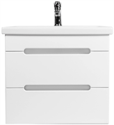 Тумба Марсель под умывальник COMO 80 2 ящика подвесная белая