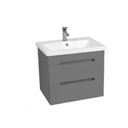 Тумба Марсель под умывальник COMO 70 2 ящика подвесная графит