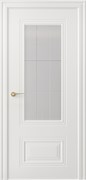 Полотно ЛЕСКОМ дверное эмаль грунт-ЗК N-2, эмаль белая, стекло гравировка решетка 90
