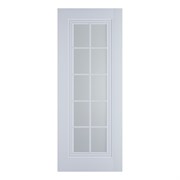 Полотно ЛЕСКОМ дверное Экшпон Имидж-4 серый софт, стекло сатинат 70